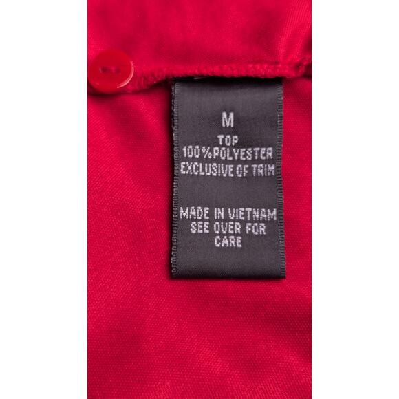 IZ Buyer Y2K top attached camiSz M (6) ruffles glistens laceHallow EUC buttons - Picture 2 of 11